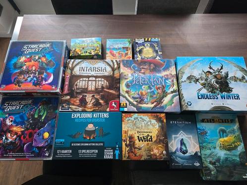 Weer een opruiming van spellen oa kickstarters, Hobby en Vrije tijd, Gezelschapsspellen | Bordspellen, Zo goed als nieuw, Ophalen of Verzenden