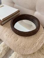 Rond Houten Spiegeltje, Minder dan 50 cm, Rond, Ophalen of Verzenden, Zo goed als nieuw