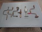 Handboren, borstboren, antiek verschillende exemplaren, Antiek en Kunst, Antiek | Gereedschap en Instrumenten, Ophalen of Verzenden