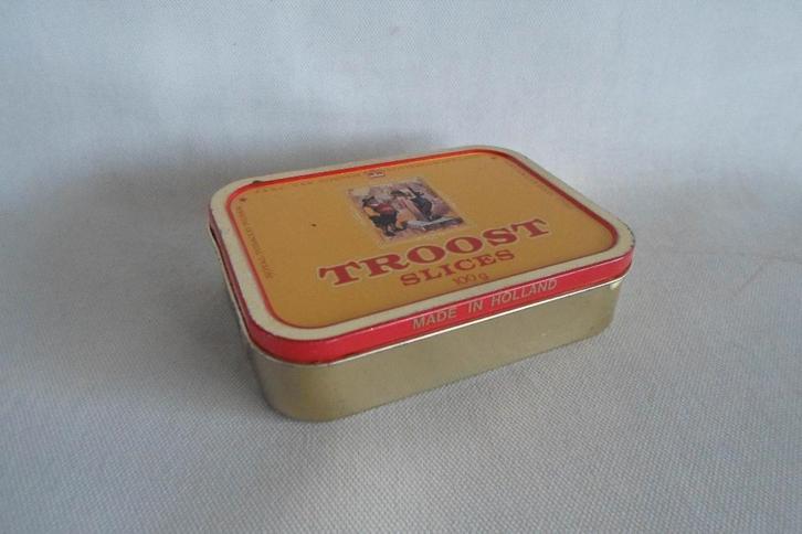 Blik Troost Slices, Verzamelen, Blikken, Gebruikt, Overige, Ophalen of Verzenden