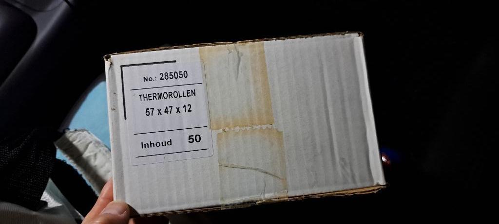 Thermische pinrollen 57x47x12 - 50 stuks, Ophalen, Nieuw