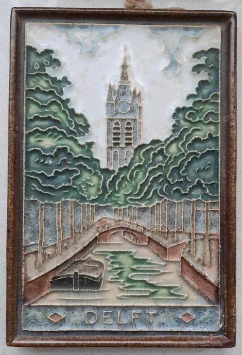 Porcelyne fles cloissonne tegel Oude Jan in delft, Antiek en Kunst, Antiek | Wandborden en Tegels, Ophalen of Verzenden