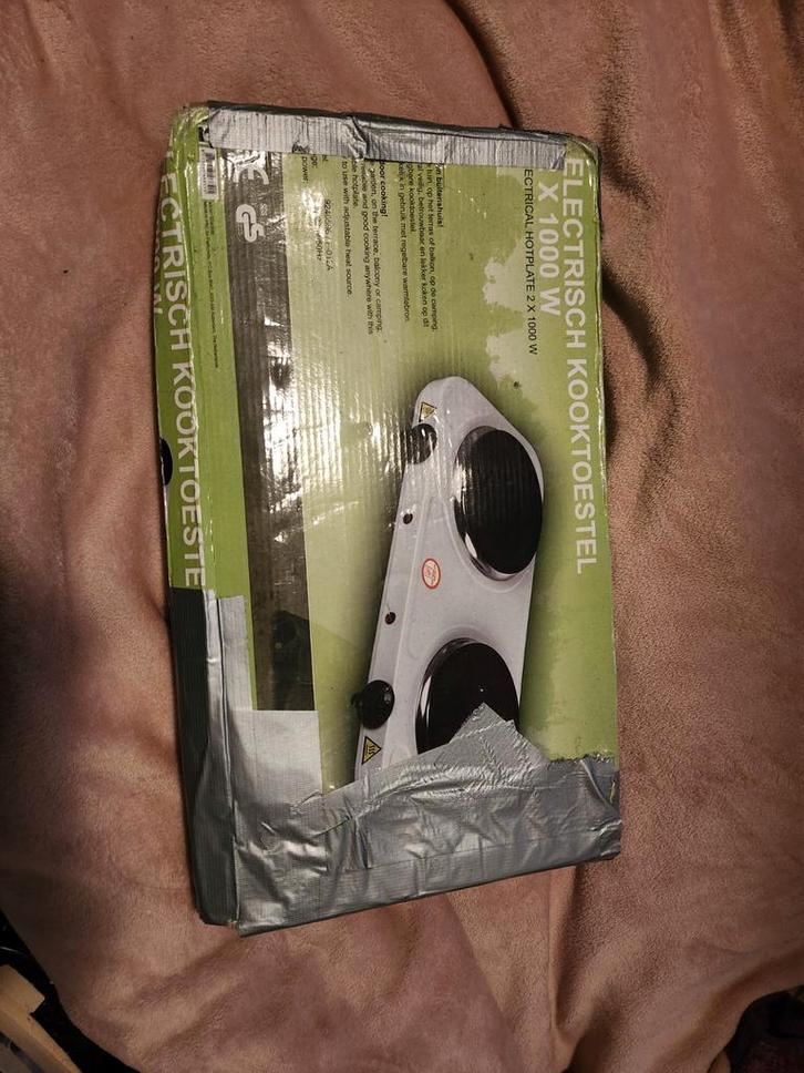 Elektrisch kooktoestel 1000W, Witgoed en Apparatuur, Kookplaten, Nieuw, Vrijstaand, Elektrisch, 3 kookzones of minder, Ophalen of Verzenden