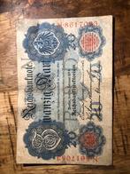 Reichsbanknote 20 Mark - Duitsland 1914, Postzegels en Munten, Bankbiljetten | Europa | Niet-Eurobiljetten, Ophalen, Los biljet