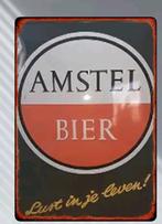 Amstel Bier Wandbord - Mancave, Bar, Kroeg, Verzamelen, Ophalen of Verzenden, Nieuw