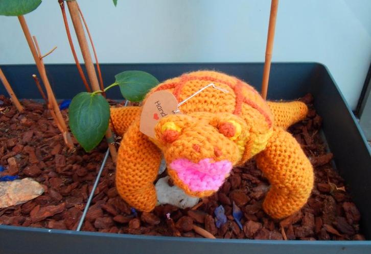Zelfontworpen schildpad 28 bij 26 cm, Hobby en Vrije tijd, Breien en Haken, Nieuw, Breien, Overige typen, Verzenden