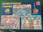 3x1000 stukjes JvH, Shop till you drop, Hotel, Boxing match, Hobby en Vrije tijd, Denksport en Puzzels, Ophalen of Verzenden, 500 t/m 1500 stukjes