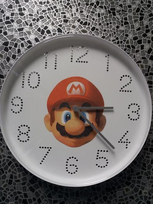 Lamp Klok Naambord Stalamp Mario Bros, Kinderen en Baby's, Kinderkamer | Inrichting en Decoratie, Nieuw, Lamp, Ophalen of Verzenden