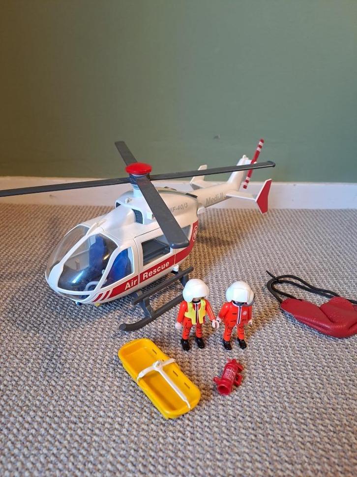 playmobil reddingshelicopter, Kinderen en Baby's, Speelgoed | Playmobil, Gebruikt, Complete set, Ophalen of Verzenden