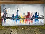 Schilderij Skyline Rotterdam, Ophalen of Verzenden