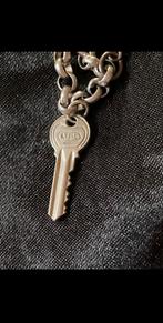 Zilveren bedel hanger sleutel lips voor bedelarmband ketting, Ophalen of Verzenden, Zilver