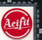 Sticker: Acifit (Rond), Ophalen of Verzenden, Zo goed als nieuw, Auto of Motor