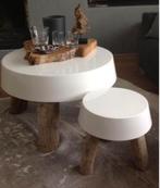 Salontafel/bijzettafels 3 stuks, Huis en Inrichting, Ophalen, 50 tot 100 cm, Rond, 50 tot 100 cm