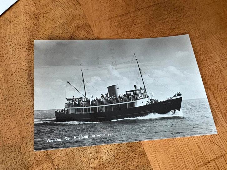 Ansichtkaart veerboot Vlieland Rederij Doeksen, Verzamelen, Scheepvaart, Gebruikt, Ophalen of Verzenden