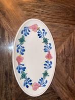 Boerenbont ovale schaal , oud . - 24x14 cm, Huis en Inrichting, Ophalen, Gebruikt, Porselein of Keramiek, Schaal