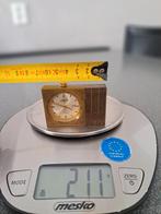 UNIEK en Prachtige vintage mechanische bureauklok van het me, Ophalen of Verzenden