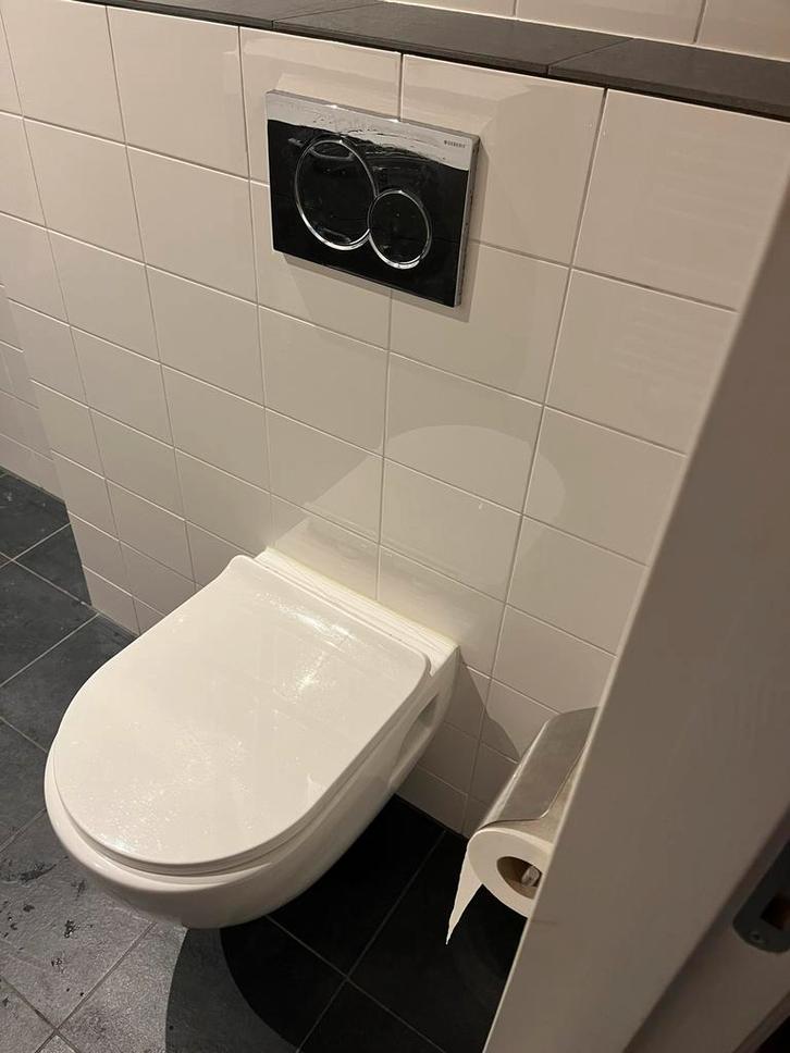 Hangend toilet - Wit, Doe-het-zelf en Verbouw, Sanitair, Gebruikt, Toilet, Ophalen
