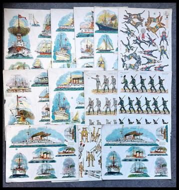 Twaalf Duitse grote militaire bouwplaten- Circa 1900-1910 beschikbaar voor biedingen