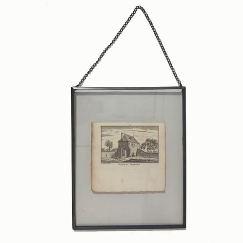 Gravure Schoonrewoerdse POORT te Leerdam Abr. Rademaker 1750, Antiek en Kunst, Kunst | Etsen en Gravures, Ophalen of Verzenden