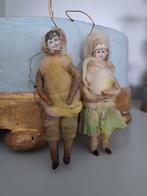 Twee antieke watten popjes!, Ophalen of Verzenden