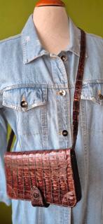 Croco antiek tasje, Ophalen of Verzenden