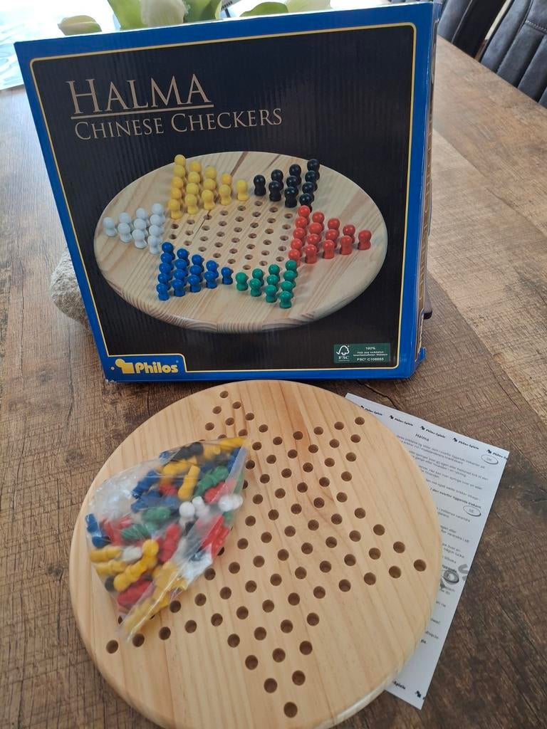 Halma chinese checkers, Hobby en Vrije tijd, Gezelschapsspellen | Bordspellen, Ophalen of Verzenden