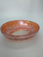 Prachtig art deco ovaal schaaltje Carnival glass, Ophalen of Verzenden