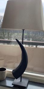 Staande schemerlamp met echte hoorn, Ophalen, Gebruikt, 75 cm of meer