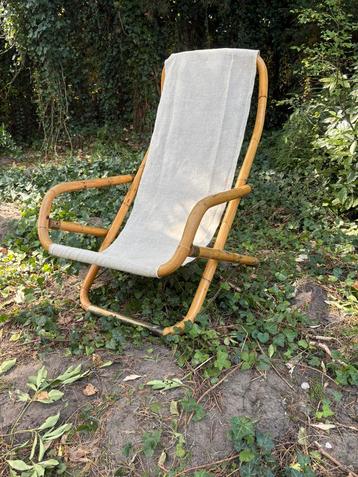 Vintage bamboo schommelstoel  Italie 1950 beschikbaar voor biedingen
