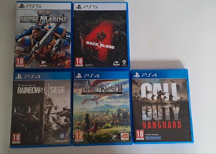 PS5/PS4 Games - Space Marine 2, Back 4 Blood, etc., Spelcomputers en Games, Games | Overige, Zo goed als nieuw, Avontuur en Actie