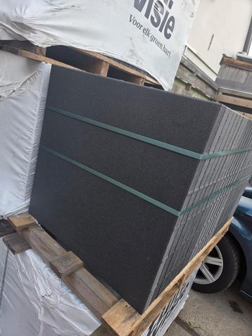 60x60x4 cm tuintegels zwart / pit black  beschikbaar voor biedingen