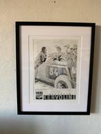 Vintage Renault Advertenties illustration 30 auto Peugeot, Verzamelen, Ophalen of Verzenden, Gebruikt, Auto's