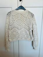 Zara opgewerkte gebreide trui offwhite Smal, Kleding | Dames, Truien en Vesten, Ophalen of Verzenden, Zo goed als nieuw, Maat 36 (S)