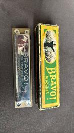 Vintage Hohner Bravo mondharmonica, Antiek en Kunst, Ophalen of Verzenden