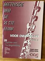 Frank Glaser, Methode van de 21ste eeuw voor dwarsfluit dl 3, Klassiek, Les of Cursus, Dwarsfluit of Piccolo, Ophalen of Verzenden