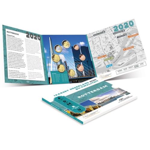 BU set Nederland 2020 Blister Rotterdam - 1 cent t/m 2 euro, Postzegels en Munten, Munten | Europa | Euromunten, Setje, Overige waardes
