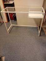 Laptoptafel met Glazen Boven Kant van Metaal IKEA, EU, EU, Ophalen of Verzenden, Zo goed als nieuw