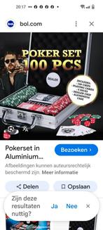 Professionele poker set in aluminium case, Tickets en Kaartjes, Kortingen en Cadeaubonnen, Eén persoon, Cadeaubon, Overige typen