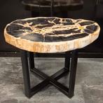 salontafel versteend hout bijzettafel, Ophalen, Minder dan 55 cm, 2841bh, Nieuw