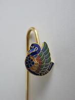 Emaille boekenlegger zwaan blauw, Ophalen of Verzenden, Zo goed als nieuw, Dier