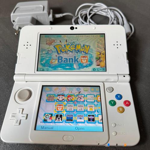 New Nintendo 3DS met Spelletjes, Spelcomputers en Games, Spelcomputers | Nintendo 2DS en 3DS, Gebruikt, 3DS, Wit, Met games, Ophalen of Verzenden
