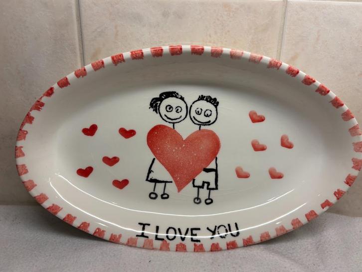 Italiaanse Schaal I Love You, Antiek en Kunst, Curiosa en Brocante, Ophalen of Verzenden