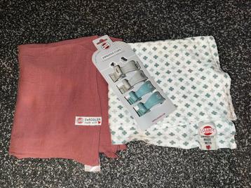 Lodger XXL swaddler doeken 2 stuks + klemmen voor zonwering  beschikbaar voor biedingen