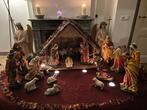 Prachtige grote Kerstgroep 19-delig 31 cm hoog, Antiek en Kunst, Ophalen
