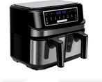 XL-Dubbele Grote Airfryer - 9L - Airfryer - 2 Laden - Zwart, Verzenden, Nieuw