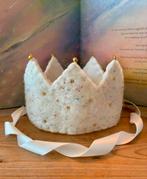 Waldorf vilten verjaardagskroon wol en vilt, Hobby en Vrije tijd, Vilt, Verzenden, Zo goed als nieuw, Figuurtje(s), Wolvilt