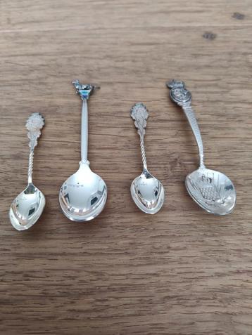 Vintage verzilverde lepeltjes - Set van 4 beschikbaar voor biedingen
