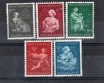 Nvph 423-427 winterhulp 1944 ongebruikt, Postzegels en Munten, Postzegels | Nederland, Ophalen of Verzenden, Na 1940, Postfris