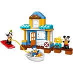 Lego Duplo 10827 Mickey & Friends strandhuis (ZGAN) 2 tm 5jr, Ophalen of Verzenden, Zo goed als nieuw, Complete set, Duplo