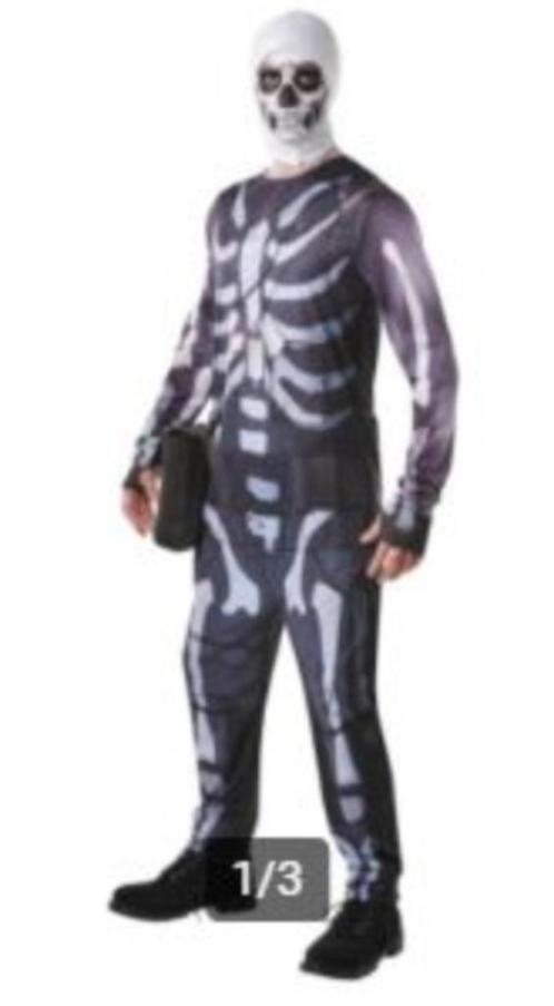 Fortnite Skull Trooper mt S, Kleding | Heren, Carnavalskleding en Feestkleding, Nieuw, Kleding, Maat 46 (S) of kleiner, Ophalen of Verzenden